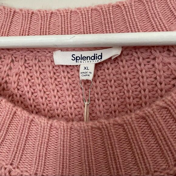 Splendid Sweater Loveland Colorblock Chevron Wool-Blend Crewneck Knit Casual - Picture 6 of 9